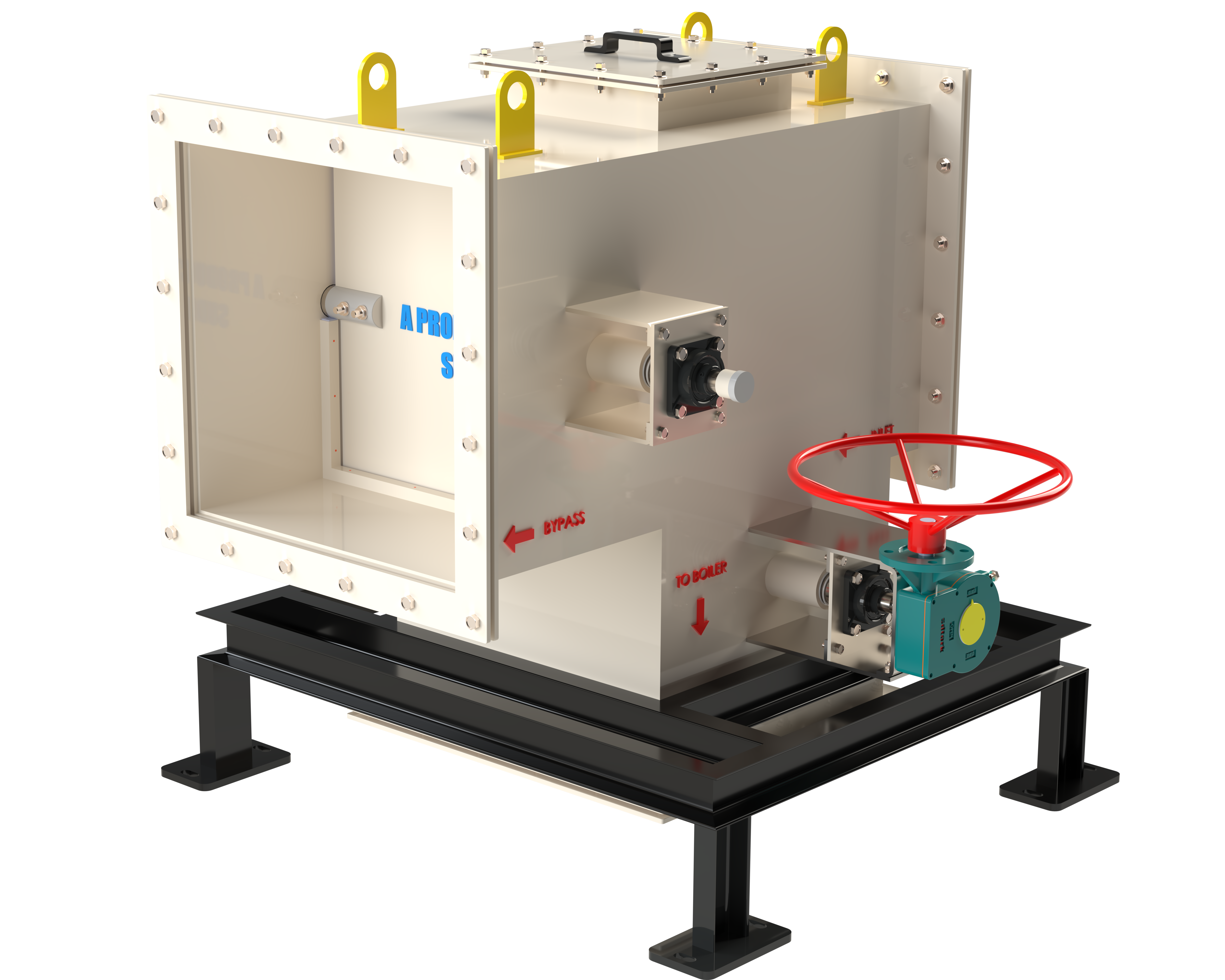 Diverter Damper With Manual Override
