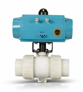 Pneumatic Operated Plastic Ball Valve